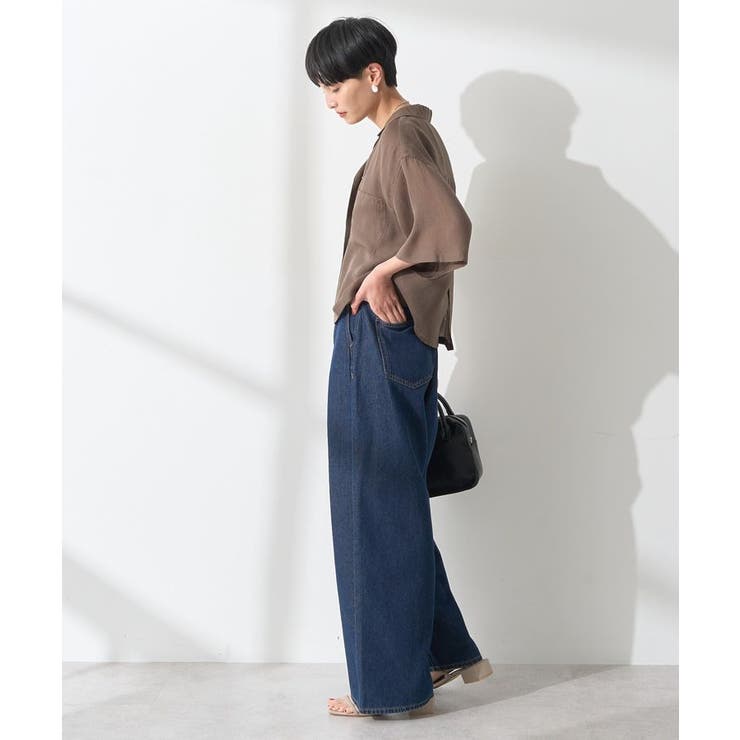 ウエストタックデニムパンツ[品番：EHEW0049123]｜AMERICAN