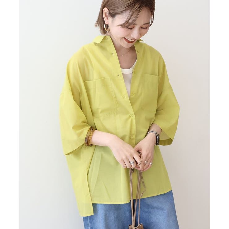 イージーケア+接触冷感Wポケットオーバーシャツ | AMERICAN HOLIC | 詳細画像10