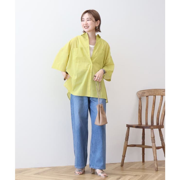 イージーケア+接触冷感Wポケットオーバーシャツ | AMERICAN HOLIC | 詳細画像14