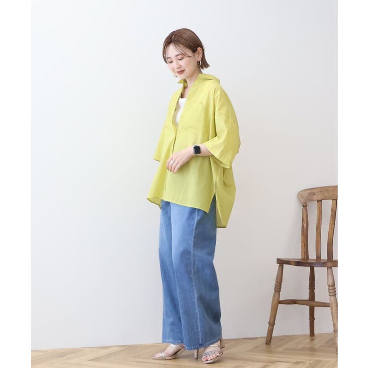 イージーケア+接触冷感Wポケットオーバーシャツ | AMERICAN HOLIC | 詳細画像15