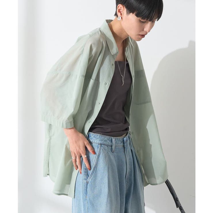 イージーケア+接触冷感Wポケットオーバーシャツ | AMERICAN HOLIC | 詳細画像22