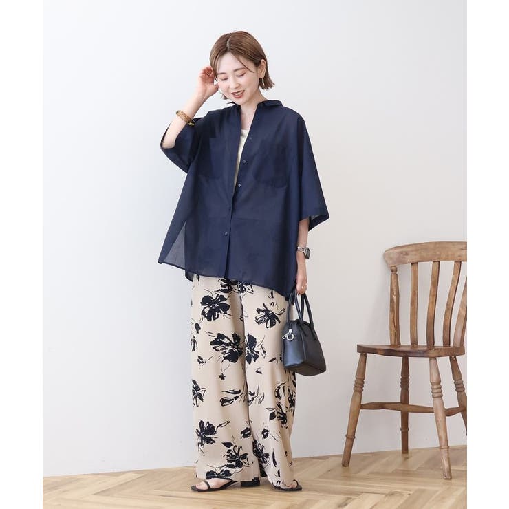 イージーケア+接触冷感Wポケットオーバーシャツ | AMERICAN HOLIC | 詳細画像3