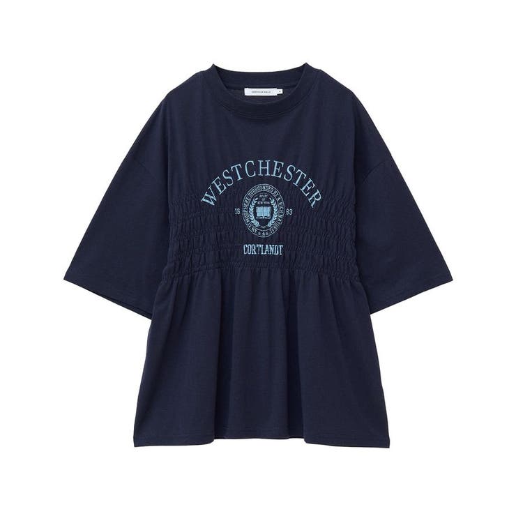J.S.LUXE別注 hear my name プリントダメージ プルオーバー カレッジプリントシャーリングプルオーバー[品番：EHEW0049316