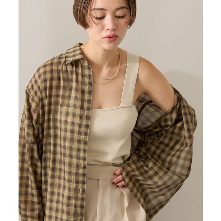 ラメニットタンクトップ[品番：EHEW0049146]｜AMERICAN HOLIC