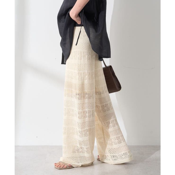 今城メリヤス　ニットパンツ/ホワイト Hight Flutter／ハイフラッターの通販｜ココチヤ｜新潟燕市の