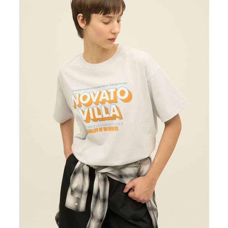 配色ロゴプリントTシャツ | AMERICAN HOLIC | 詳細画像1 