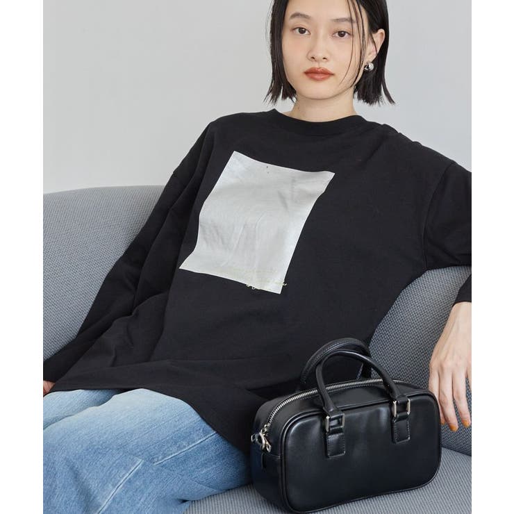 ボックス箔プリントロングTシャツ | AMERICAN HOLIC | 詳細画像1 