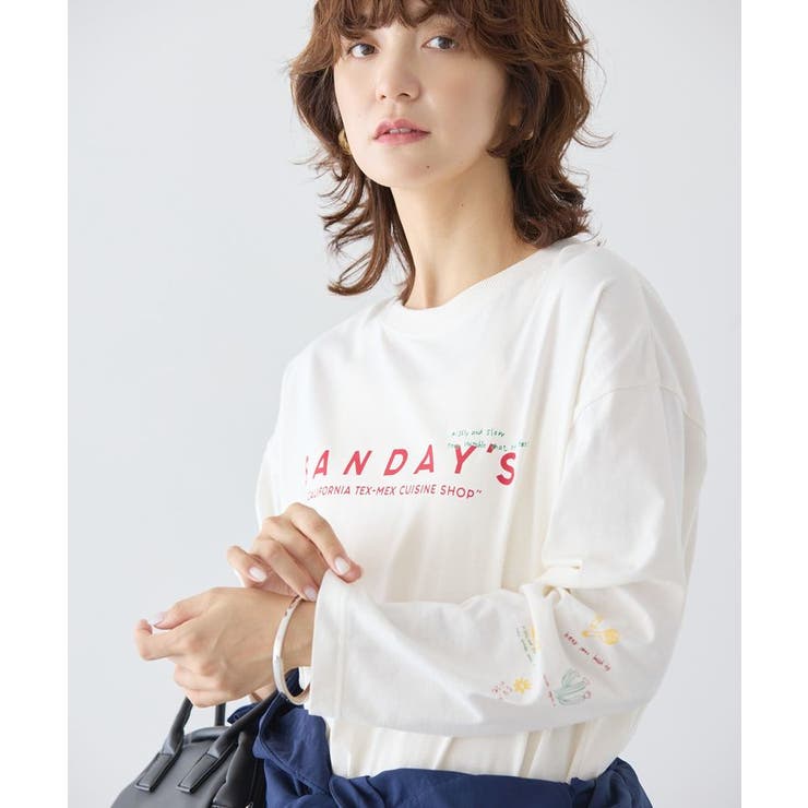 SANDAYS ロングTシャツ/チュニック | AMERICAN HOLIC | 詳細画像7 