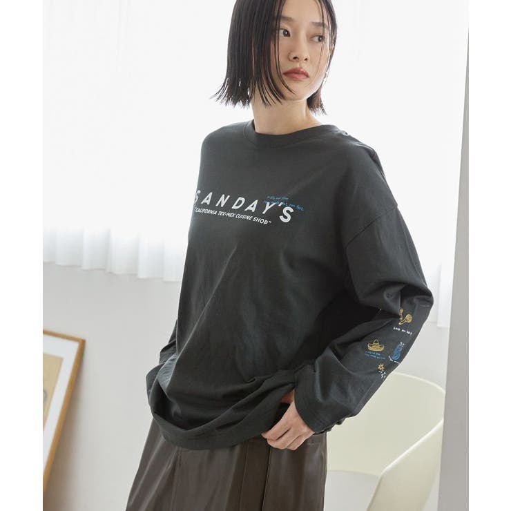 SANDAYS ロングTシャツ/チュニック | AMERICAN HOLIC | 詳細画像14 