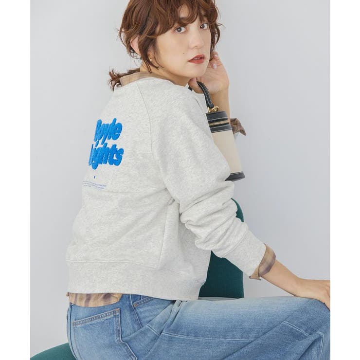 サガラ刺繍裏毛プルオーバー[品番：EHEW0050441]｜AMERICAN HOLIC