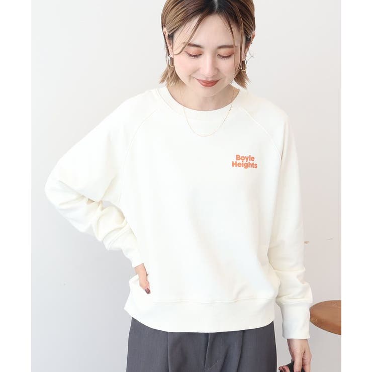 サガラ刺繍裏毛プルオーバー[品番：EHEW0050441]｜AMERICAN HOLIC