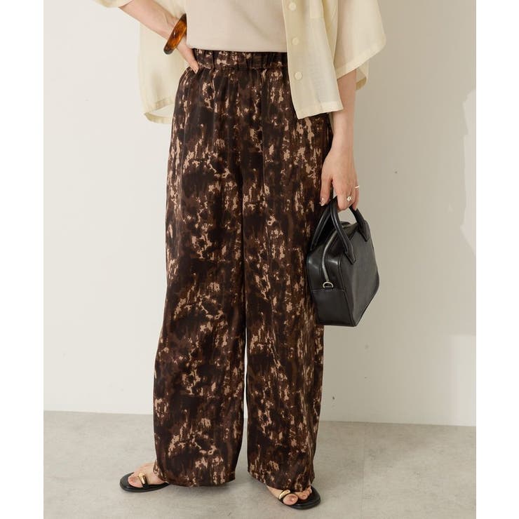 ブラウン | イージーケア柄パンツ | AMERICAN HOLIC
