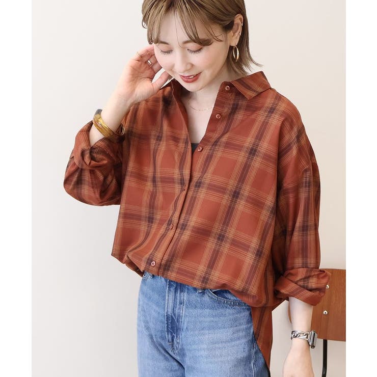 イージーケアチェックシャツ【360°着こなしシャツ】 | AMERICAN HOLIC | 詳細画像50 