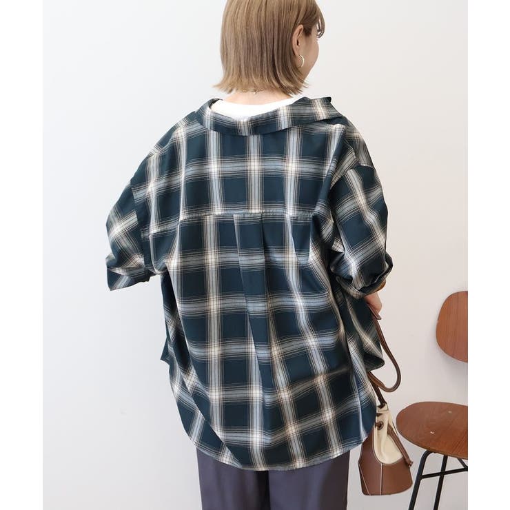 イージーケアチェックシャツ【360°着こなしシャツ】 | AMERICAN HOLIC | 詳細画像53 