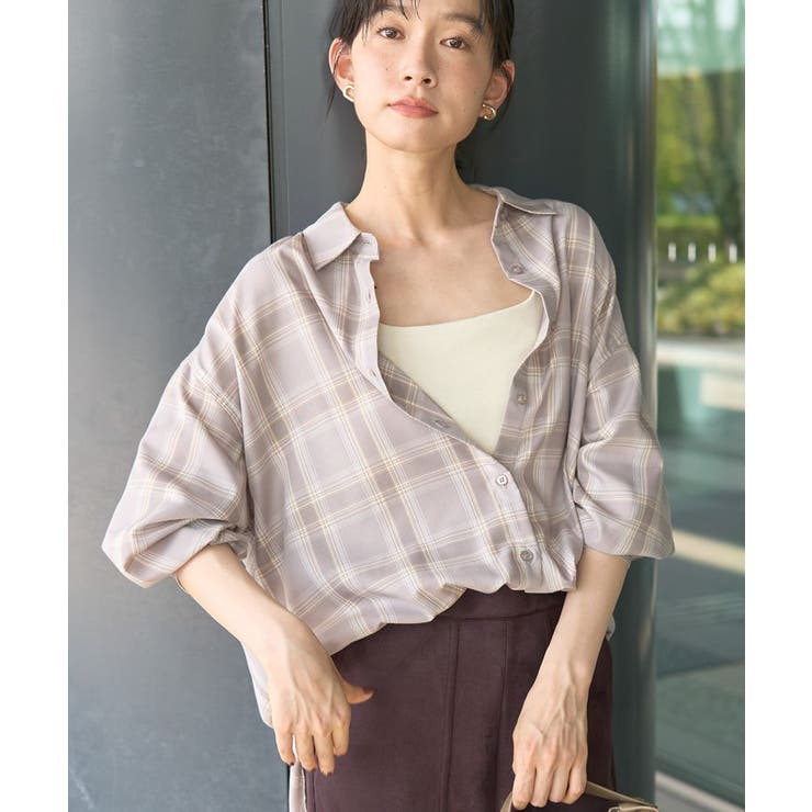 イージーケアチェックシャツ【360°着こなしシャツ】 | AMERICAN HOLIC | 詳細画像26 