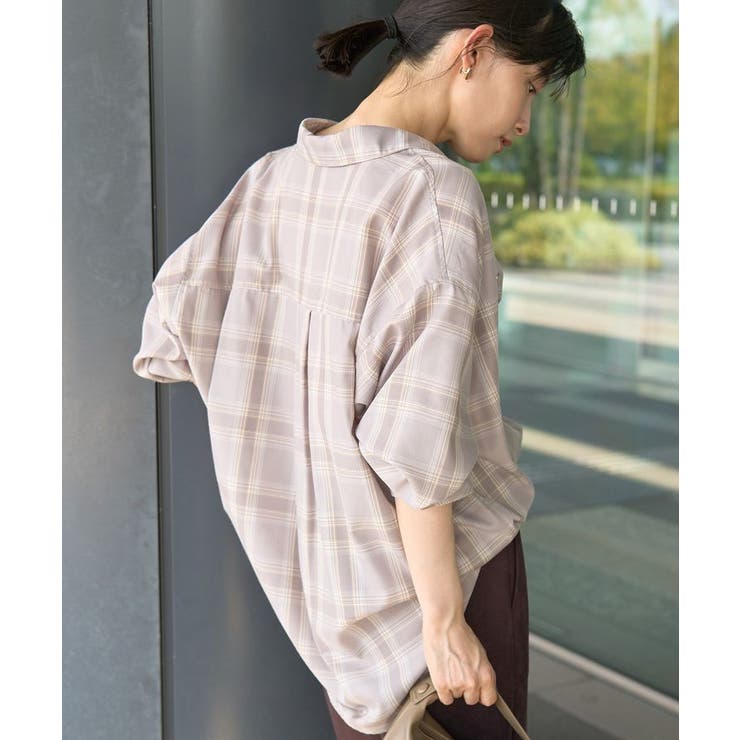 イージーケアチェックシャツ【360°着こなしシャツ】 | AMERICAN HOLIC | 詳細画像28 