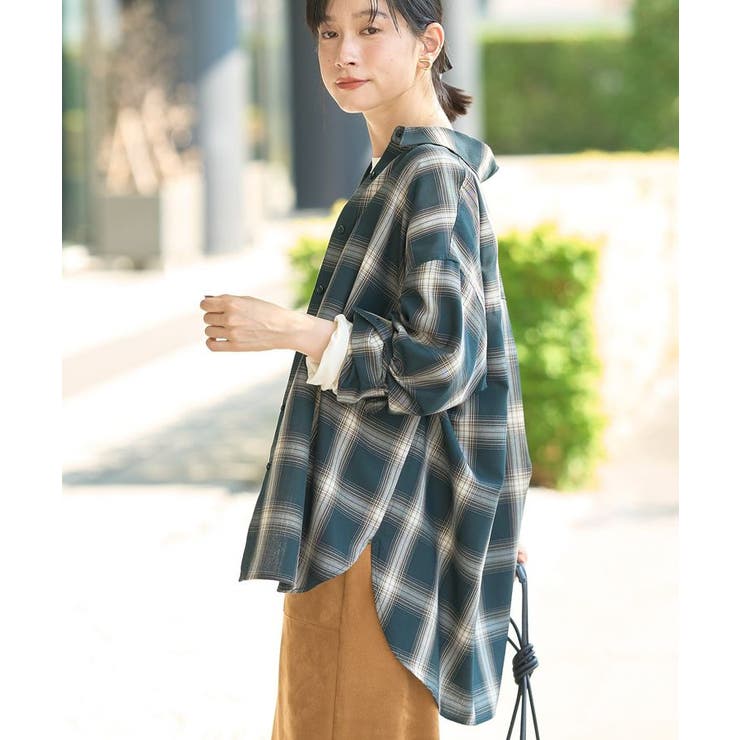 イージーケアチェックシャツ【360°着こなしシャツ】 | AMERICAN HOLIC | 詳細画像35 