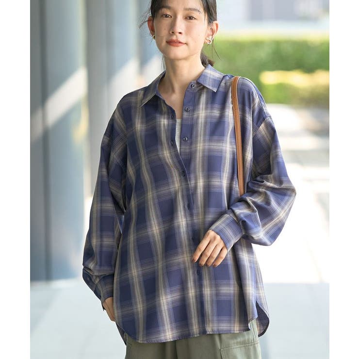 イージーケアチェックシャツ【360°着こなしシャツ】 | AMERICAN HOLIC | 詳細画像40 