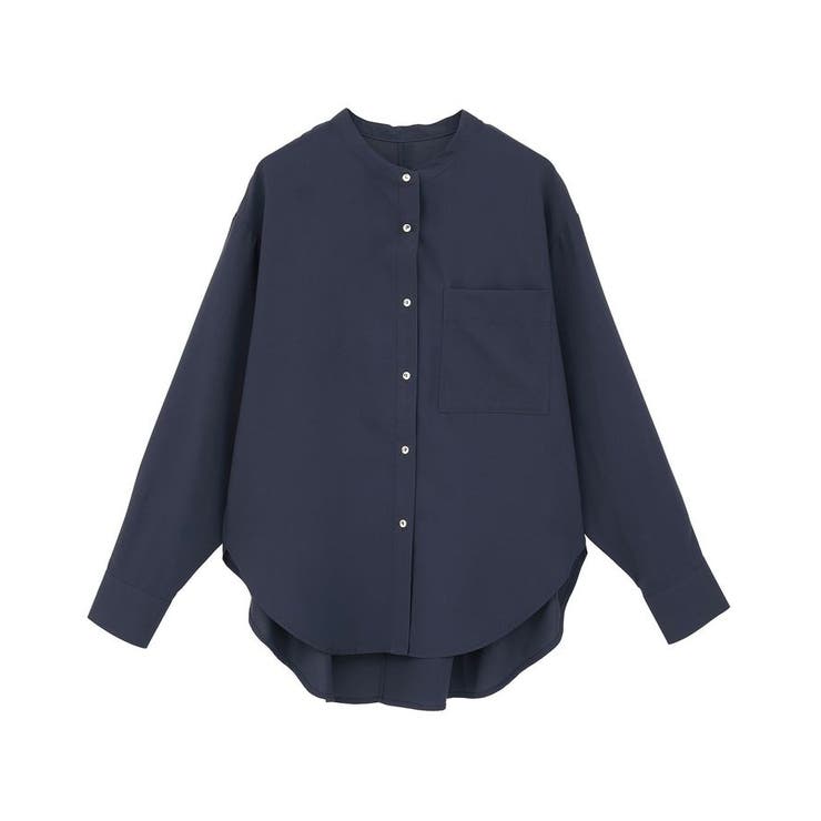 金ボタンバックシャンロングシャツ/チュニック[品番：EHEW0049916