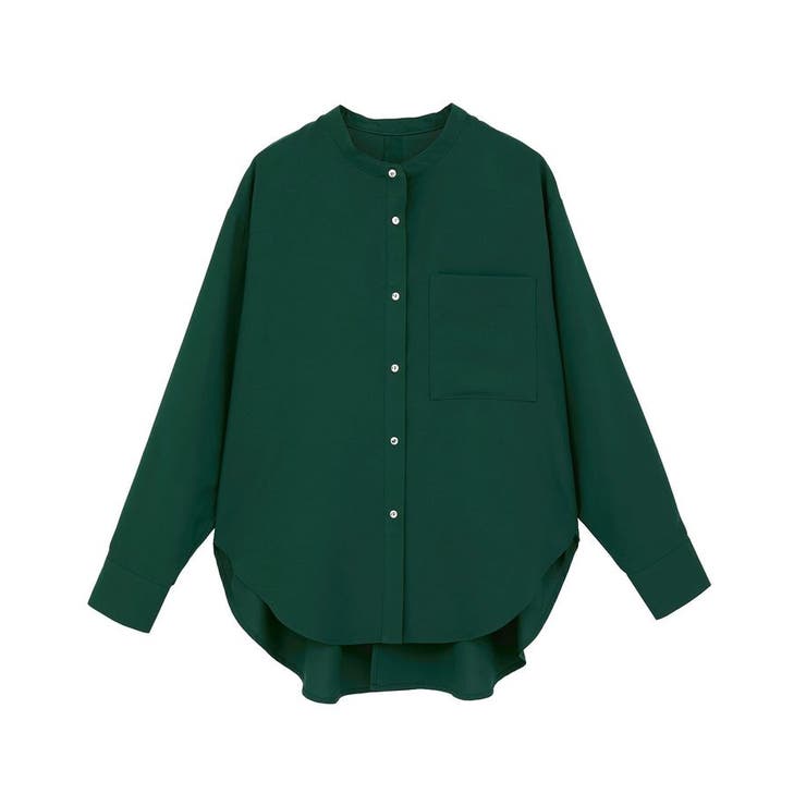 金ボタンバックシャンロングシャツ/チュニック[品番：EHEW0049916
