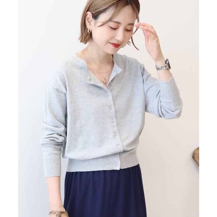 ソフトコットンクルーネックカーディガン | AMERICAN HOLIC | 詳細画像23 