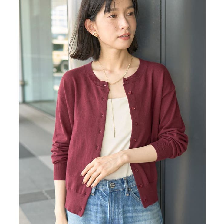 ソフトコットンクルーネックカーディガン | AMERICAN HOLIC | 詳細画像28 