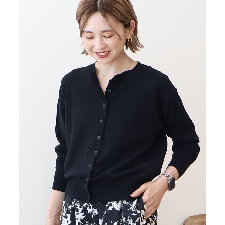 ソフトコットンクルーネックカーディガン | AMERICAN HOLIC | 詳細画像8 