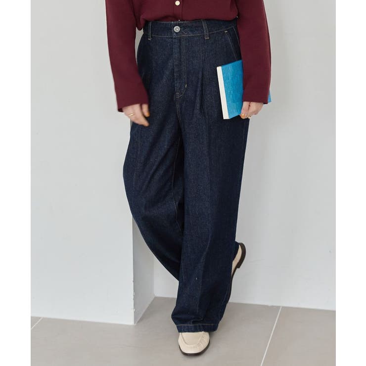 ワンウォッシュ | タックワイドデニム | AMERICAN HOLIC