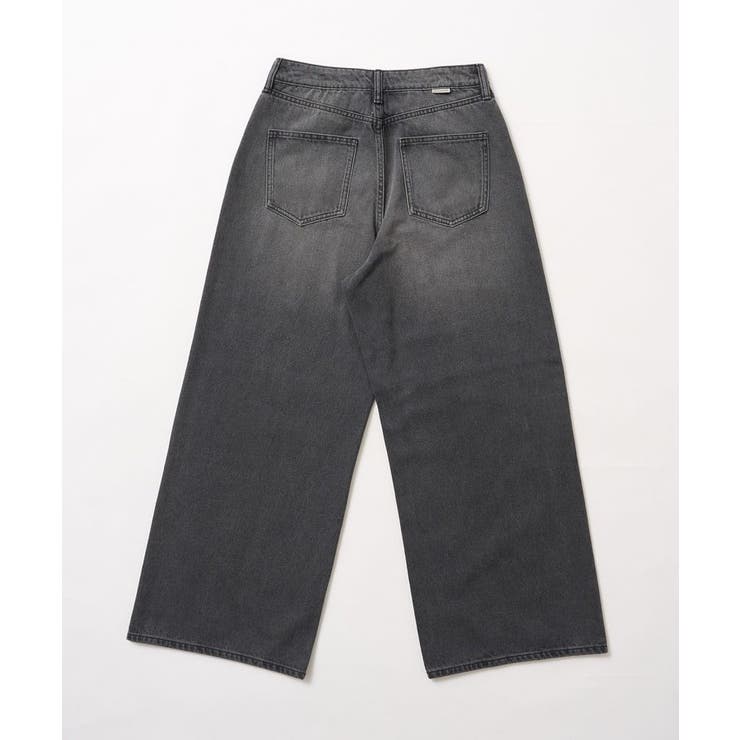 DUB   バン ハイウエスト サテン ワイド パンツ（ セットアップ可 ） KINO