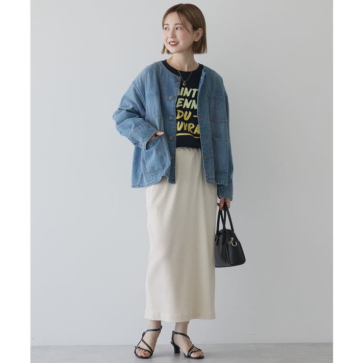 ノーカラーデニムカバーオール[品番：EHEW0050307]｜AMERICAN HOLIC