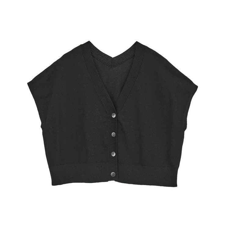 【美品】ATON エイトン　カシミヤ混　ニットベスト　ブラック　2 Vネック 美品】ATON エイトン カシミヤ混 ニットベスト ブラック 2 V