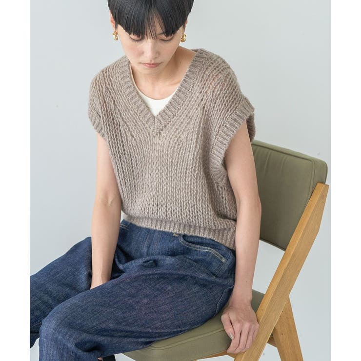 【選べる丈】甘編みニットベスト | AMERICAN HOLIC | 詳細画像20 