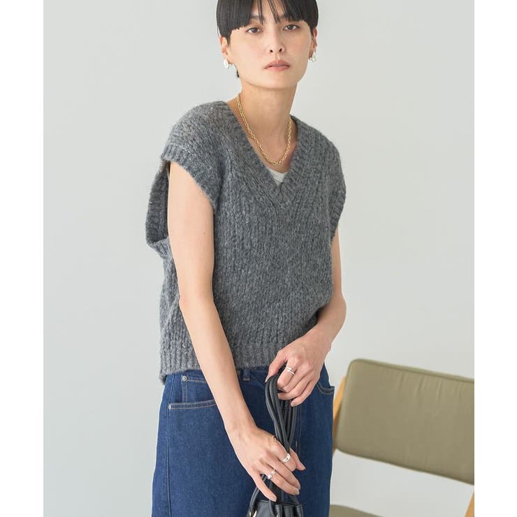 【選べる丈】甘編みニットベスト | AMERICAN HOLIC | 詳細画像27 