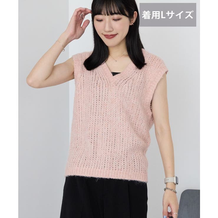 【選べる丈】甘編みニットベスト | AMERICAN HOLIC | 詳細画像29 