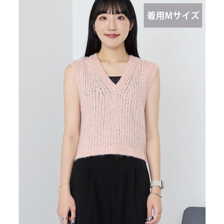 【選べる丈】甘編みニットベスト | AMERICAN HOLIC | 詳細画像30 
