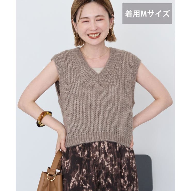 【選べる丈】甘編みニットベスト | AMERICAN HOLIC | 詳細画像32 