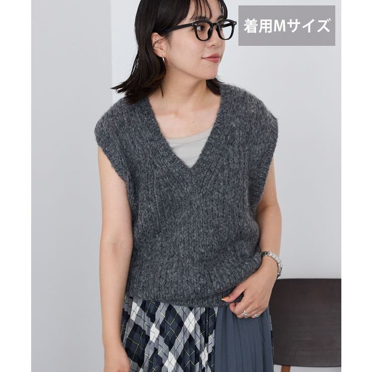 【選べる丈】甘編みニットベスト | AMERICAN HOLIC | 詳細画像35 