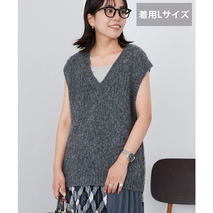 【選べる丈】甘編みニットベスト | AMERICAN HOLIC | 詳細画像36 