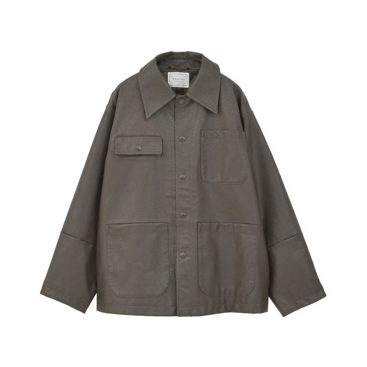 フェイクレザーカバーオール[品番：EHEW0050517]｜AMERICAN HOLIC