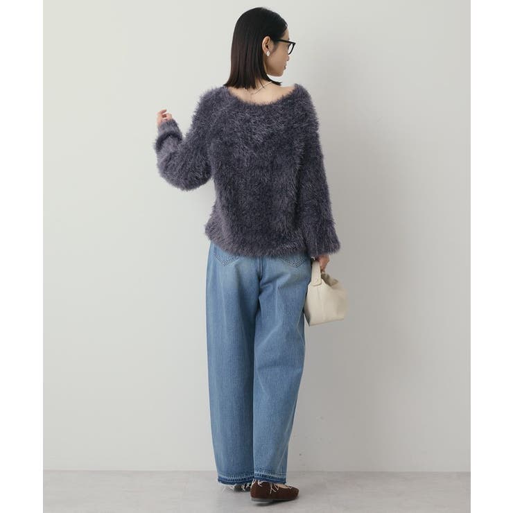 Vネックシャギーニットプルオーバー[品番：EHEW0050516]｜AMERICAN