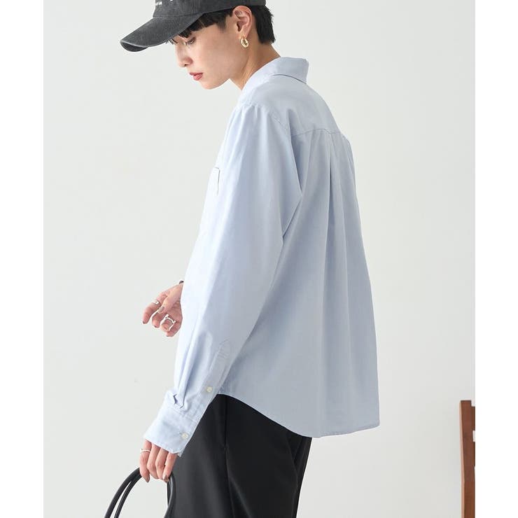 サックスブルー | オックスベーシックシャツ | AMERICAN HOLIC