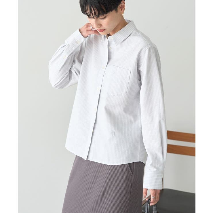 ストライプグレー | オックスベーシックシャツ | AMERICAN HOLIC