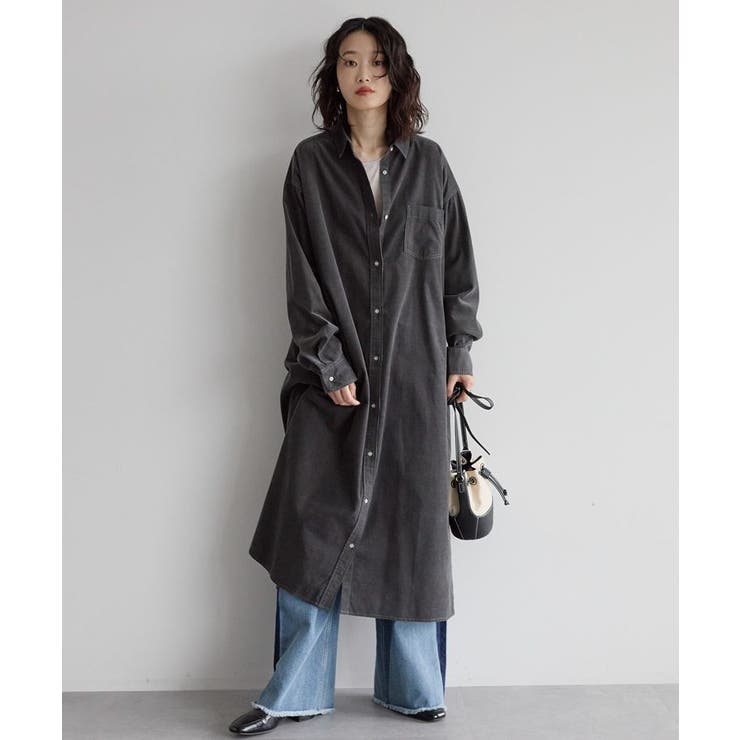 コーデュロイシャツワンピース[品番：EHEW0050094]｜AMERICAN HOLIC 