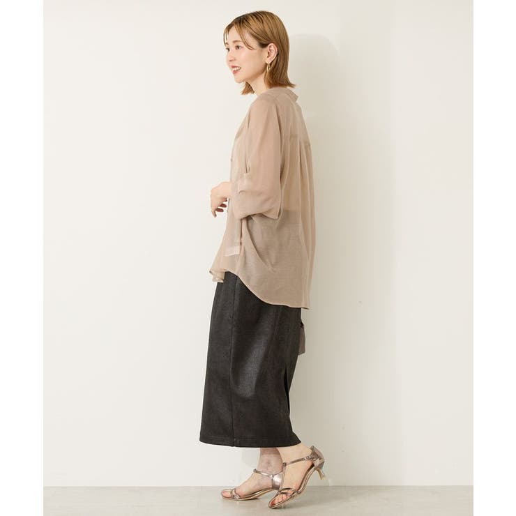 フェイクレザーダンボールスカート | AMERICAN HOLIC | 詳細画像16 