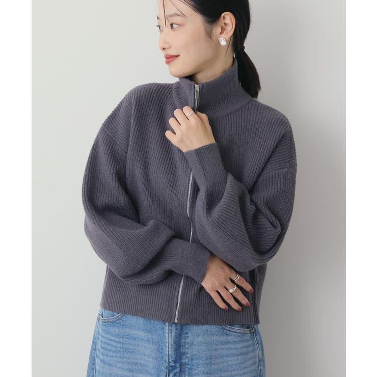 ZIPハイネックカーディガン | AMERICAN HOLIC | 詳細画像11 