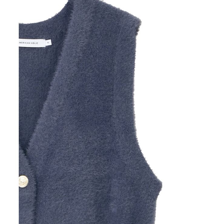 ミニシャギーペプラムベスト | AMERICAN HOLIC | 詳細画像16 