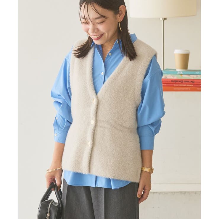 ミニシャギーペプラムベスト | AMERICAN HOLIC | 詳細画像8 