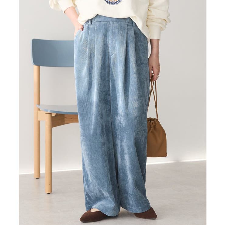 美品45Rコーデュロイ ワイドパンツ 45R】パンツ｜1977年創業、日本の服。丈夫で長持ち、気持ちの