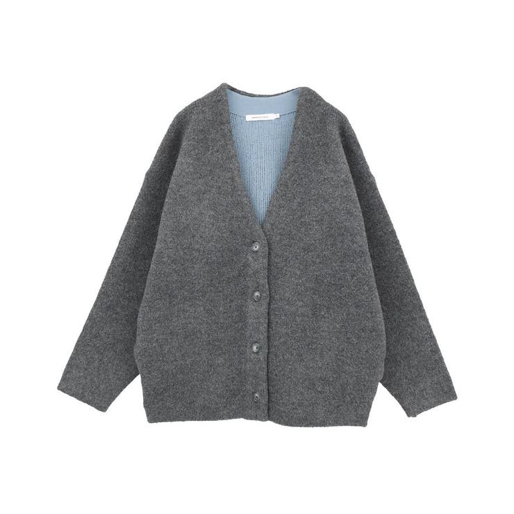 VネックWフェイスニットカーディガン【WEB限定カラー有り】 | AMERICAN HOLIC | 詳細画像49 
