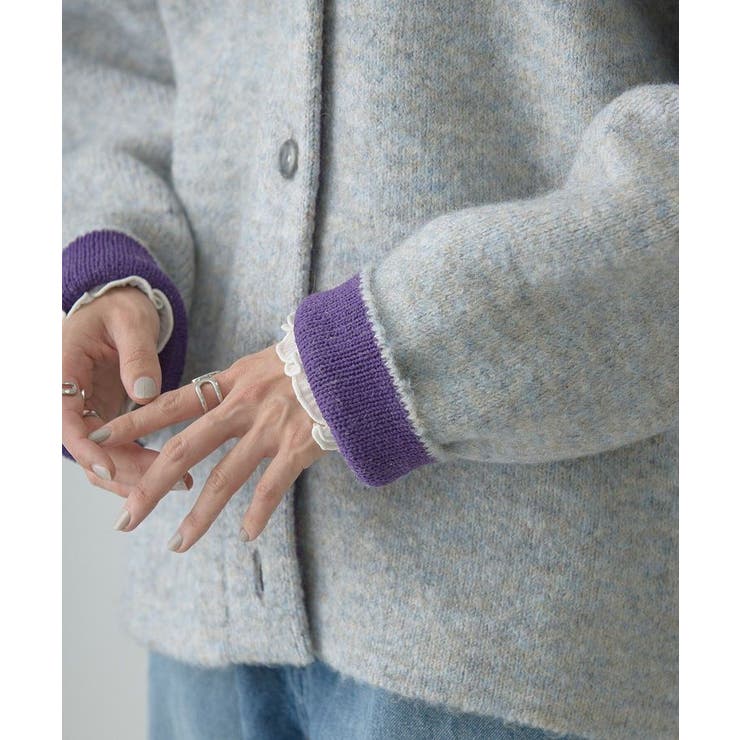 VネックWフェイスニットカーディガン【WEB限定カラー有り】 | AMERICAN HOLIC | 詳細画像32 